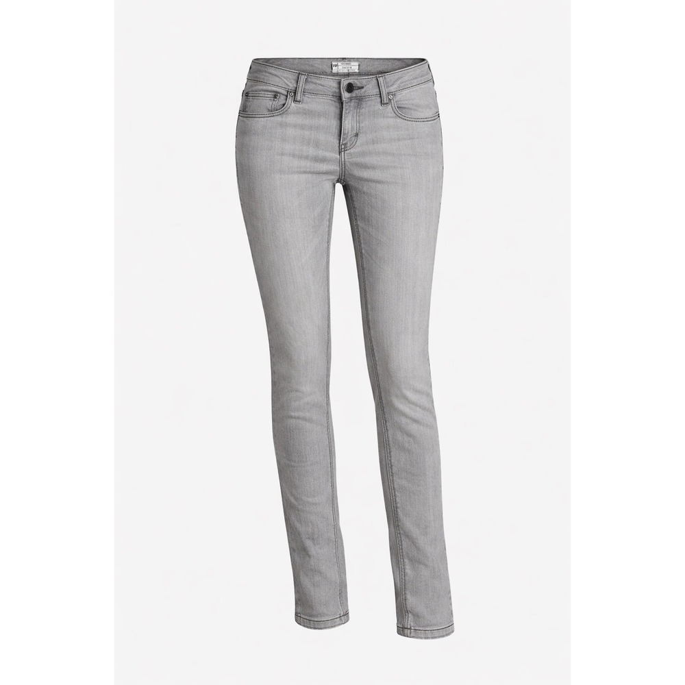 Free People Seamed Grey Skinny Jeans Low Rise Contrast Stitch Denim W29